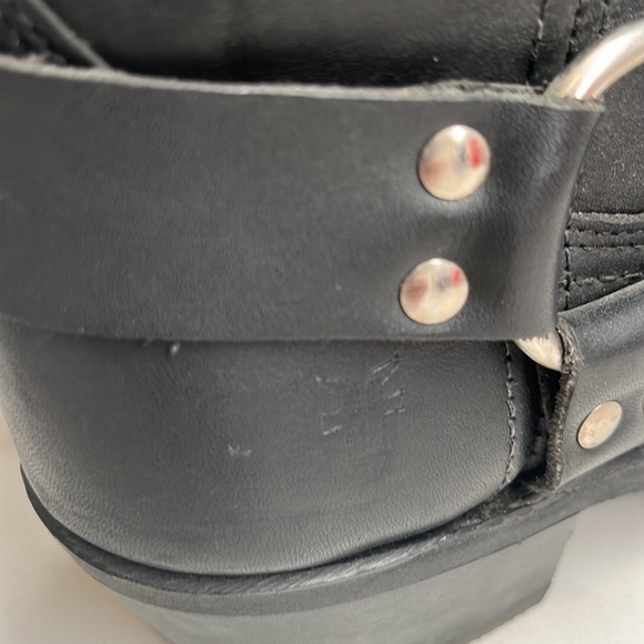 Frye Tall Leather Harness Biker Boots Size: 7 1/2 M 631196 700 77300-1 - Picture 9 of 15